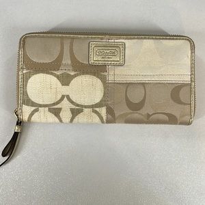 Coach Gold signature C wallet